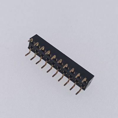 Custom 2.54 Mm Female Header 2x10 P Gold Centipede Feet Female Pin Header Connector