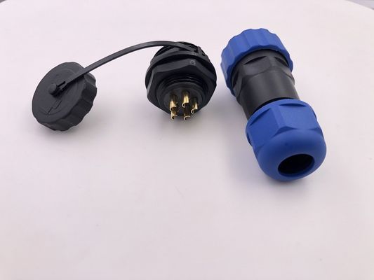 IP68  Circular Waterproof Connector M20 Circular 5 Cores Female And Male Socket Connectors