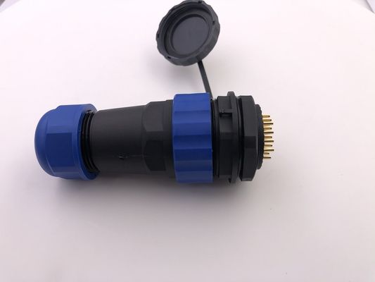 M28 Circular Cable Connectors 26 Cores Female And Male Socket Connectors Mounting With Cables