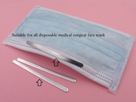 Aluminium Metal Stamping Parts 0.5mm Aluminium Nose Strip For  Facemask