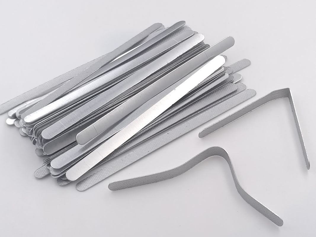 Aluminium Metal Stamping Parts 0.5mm Aluminium Nose Strip For  Facemask